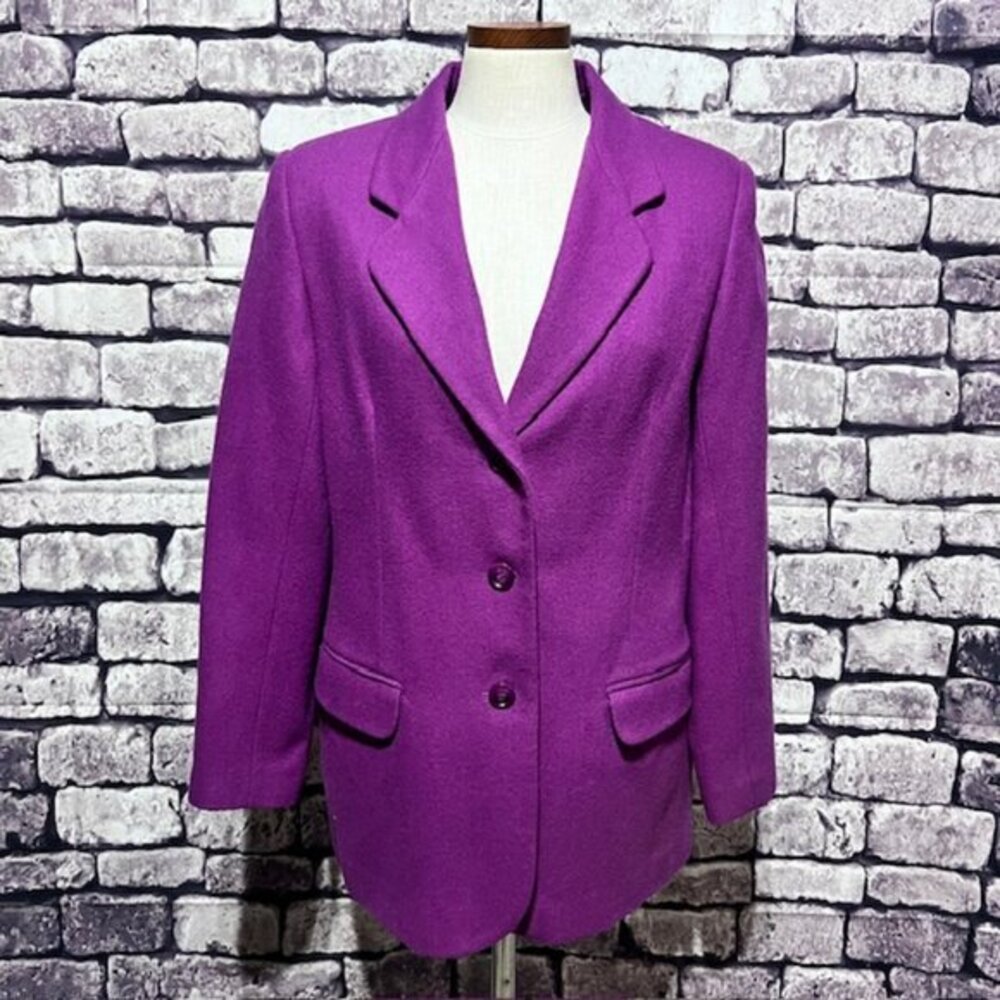 Samantha Taylor Purple Long Sleeve Fully Lined Jacket Size 12